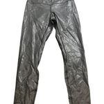 Lululemon  Womens Metallic Shiny Black Leggings Align High Rise Shine Fits Size 6 Photo 0