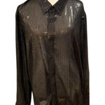 Nazila Couture Black Sequin Button Photo 0