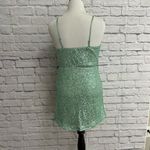 Lulus Green Sequin Mini Dress Spaghetti Strap Cocktail Photo 5