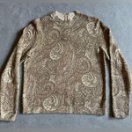 draper's & damon's Women’s Sweater Paisley Brown Size Small Photo 0