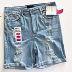 The Style Between Us  Denim Destructed Shorts Sz 14 Photo 1