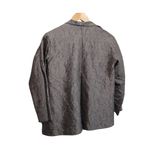 Eileen Fisher Eillen Fisher Crinkle Jacket Gray/Brown Womens Size S 100% Silk Photo 1