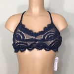 PilyQ teeny navy nautica lace teeny bikini set. M-top/L-bottom. New. Photo 13