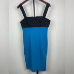 Derek Lam Derek Lam For Design Nation Blue Black Colorblock Sleeveless Bodycon Dress Photo 1