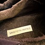 Saks 5th Avenue Black Suede Slip‎ On Sneakers Sz 6.5 Photo 1