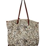 Anthropologie Raquel Cavas Shoulder Bag Brown Shopping Tote OS Photo 1