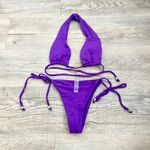 SheIn purple gold metal bikini set size S. Photo 5