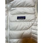 Patagonia  Goose Down Vest Womens Large White Puffer Quilted Packable Zip Pockets Photo 3