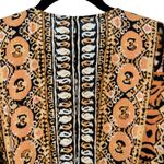Free People  Wild & Free Boho V Neck Long Sleeve Cropped Blouse Top Size Large‎ Photo 7