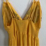 Forever 21 Yellow Embroidered Floral Romper L Photo 5