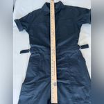 Beach Riot Racertrack Jumpsuit women’s size Small Navy Blue Zip up Short Sleeve Photo 14