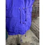 IZOD cobblestone  jacket windbreaker green purple 1980s snap front double collar Photo 8