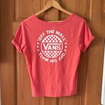 Vans  Off the Wall Size Small Women's Short Sleeve Tee in Coral Photo 5