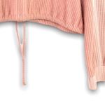 Hollister - Color Block Pink Waffle Knit, Open Back, Cinch Waist Long Sleeve Photo 6