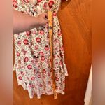 NWT Nasty Gal Floral V Neck Playing for Flower hi Low Midi Dress Size 2 Blue Photo 9