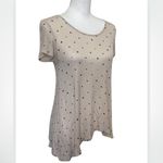 Kensie Dot Super Soft Tee Top Medium Photo 2