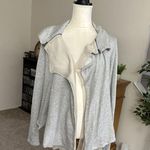 Bordeaux  Gray Open Drape Front Cardigan Jacket Size M Photo 1