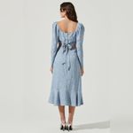 ASTR NWT  LAINIE LONG SLEEVE CUTOUT MIDI DRESS Size M Photo 1