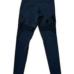 Onzie  Sz S M Leggings Navy Black Mesh Cut Out Yoga Women’s Mid Rise Full Length Photo 0