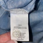 Thread & Supply small women’s blue white tie dye button down short sleeve shirt Photo 9