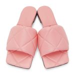 Bottega Veneta  lido flat sandals pink quilted‎ slides Photo 0