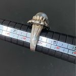 Sterling Silver Vintage 925 Signed  Chalcedony Natural Stone Ring Size 6.5 Photo 12