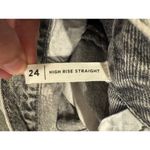 PacSun Women’s Jeans Size 24 High Rise Straight Acid Wash Gray Denim 100% Cotton Photo 6