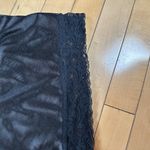 SheIn Silky Black Lace Bra Crop Corset Style Top Size Small Satiny Photo 4