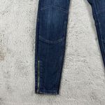 Pilcro and the Letterpress Pilcro High-Rise Denim Leggings Moto Style Dark Wash Size 29 Photo 10