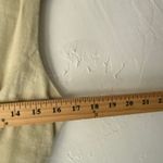 Y2K Max‎ Rave Beige Linen Mini Dress S Embroidered Floral Cottagecore Photo 7