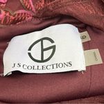 JS Collections Merlot Burgundy Red Jolene Soutache Mesh Maxi Dress Size 6 NEW Photo 2