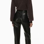 Wilfred NEW Aritzia The Melina High-waisted Vegan Leather Pants Black Photo 2