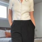 Style & Co My favorite vintage 1990s white button down collared knit top 🤍 Photo 2