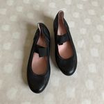 Taryn Rose  Black Leather Mary Jane Wedges Size 6.5 Photo 1
