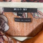 Miss Me Rust Orange Floral Midi Shirt Dress size XS Teracotta Boho Western Fall Photo 3