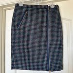 J.Crew - Adorable Houndstooth Wool Zip Up Asymmetrical Skirt - Brand new condition! Photo 3