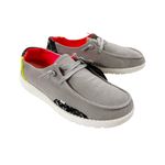 Hey Dude NWT Women’s Canvas Wendy Steel Gray Snake Oribt Accent Shoe Size 8 Photo 4