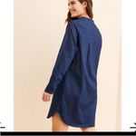 Universal Standard  || Hannah Denim Shirt Dress Dark Indigo medium 18/20 NWT Photo 5