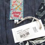 Johnny Was NWT Phoenix Lacey in Blue Floral Bird Silk Dual Slit Maxi Dress S Photo 4