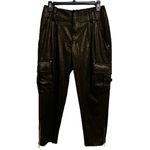 Alice + Olivia  Metallic‎ Cropped Pants Size 0 Made in New York City Photo 2