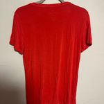 American Eagle  Outfitters Bright Burnt Orange V-Neck Tee Photo 3