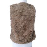 BB Dakota FAUX FUR FLUFFY BROWN GARRETT VEST S Photo 2