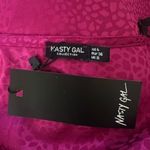 Nasty Gal Into The Groove Satin & Lace Mini Slip Dress Fuchsia Black Size 4 NEW Photo 5