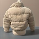 Ci Sono  Beige Corduroy Puffer Jacket Photo 6