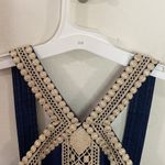 Lilly Pulitzer Vena stretch shift halter mini dress true navy gold trim size 0 Photo 7