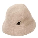 Kangol Angora Rabbit Fur Blend Bucket Hat Cream One Size Y2K Style Fuzzy HipHop Photo 0