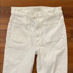 Mother White The Hustler Patch Pocket Ankle Jeans Womens Size 30 10367 Photo 13