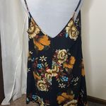 Ms basic dark blue floral spaghetti strap dress size XL​ Photo 4