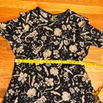 Who What Wear  Women Large Black Beige floral Print Long Sleeve Dress Office Work Photo 5