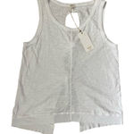 Dylan  White Slub‎ Lightweight Cotton Tie Back Tank Size Medium Photo 0